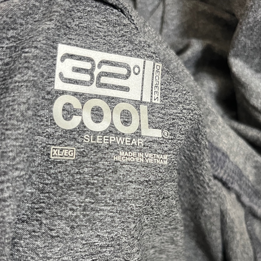 NWT 32 Degrees Cool Grey Sleepwear Long Sleeve Tee - Picture 5 of 11
